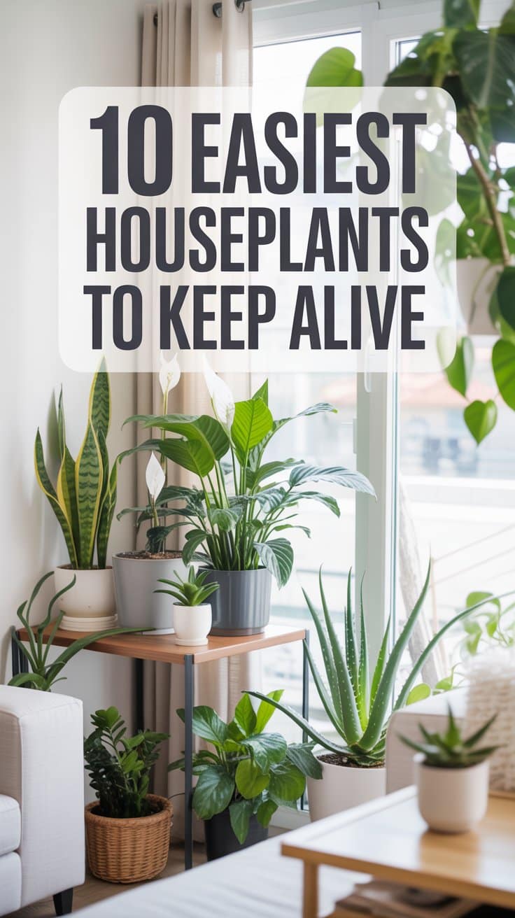 10 Easiest Houseplants to Keep Alive (Even If You Forget to Water!)