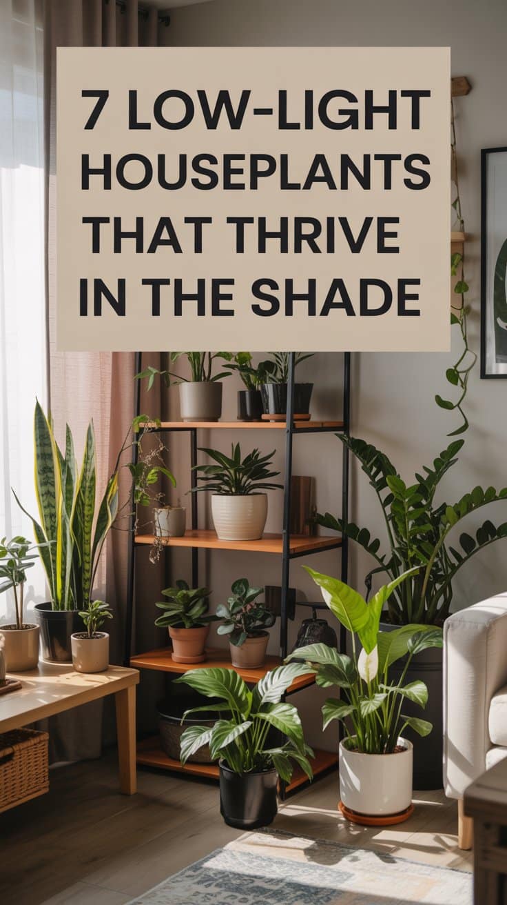 7 Low-Light Houseplants That Actually Thrive in the Shade