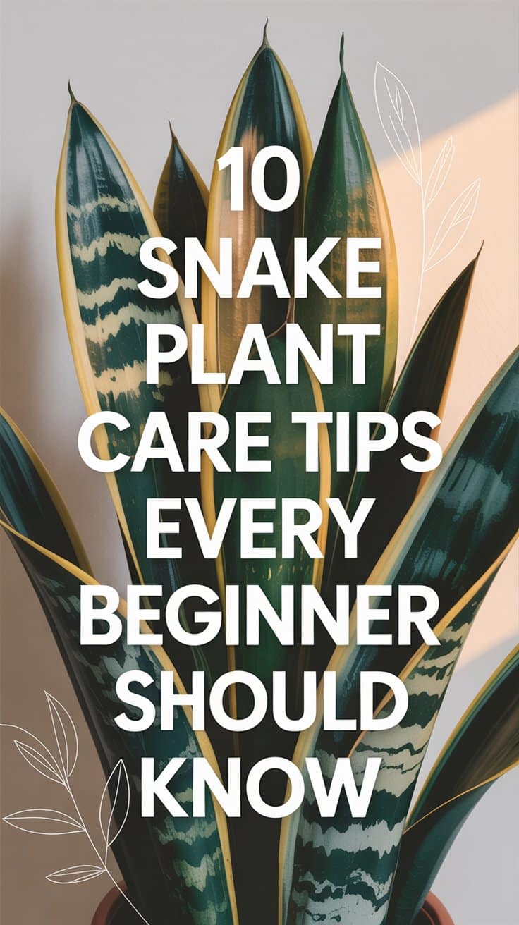 10 Snake Plant Care Tips Every Beginner Should Know